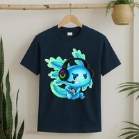 Gaming Axolotl Ambystoma Mexicanum Mexican Walking Fish T-Shirt thumb 2
