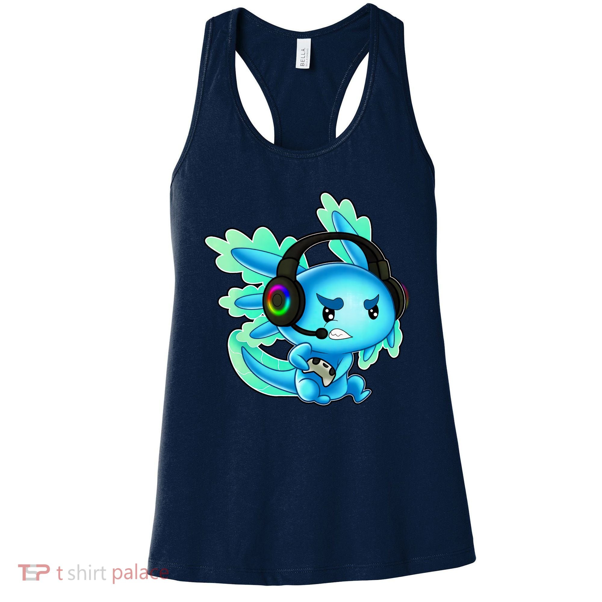 Gaming Axolotl Ambystoma Mexicanum Mexican Walking Fish Women's Tank Top