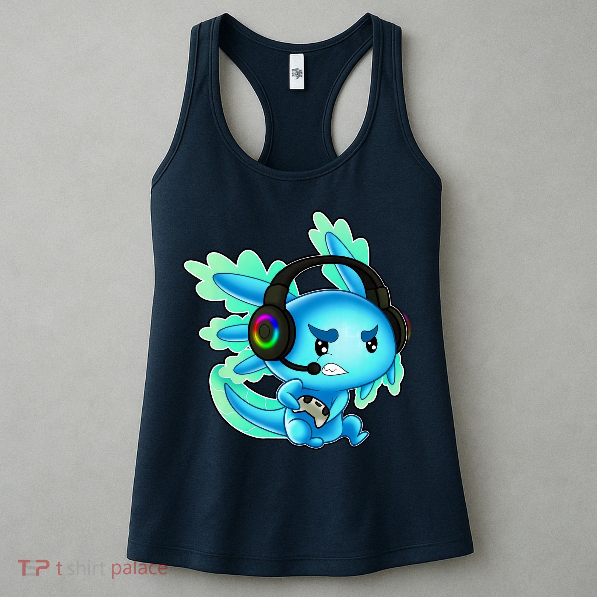 Gaming Axolotl Ambystoma Mexicanum Mexican Walking Fish Women's Tank Top