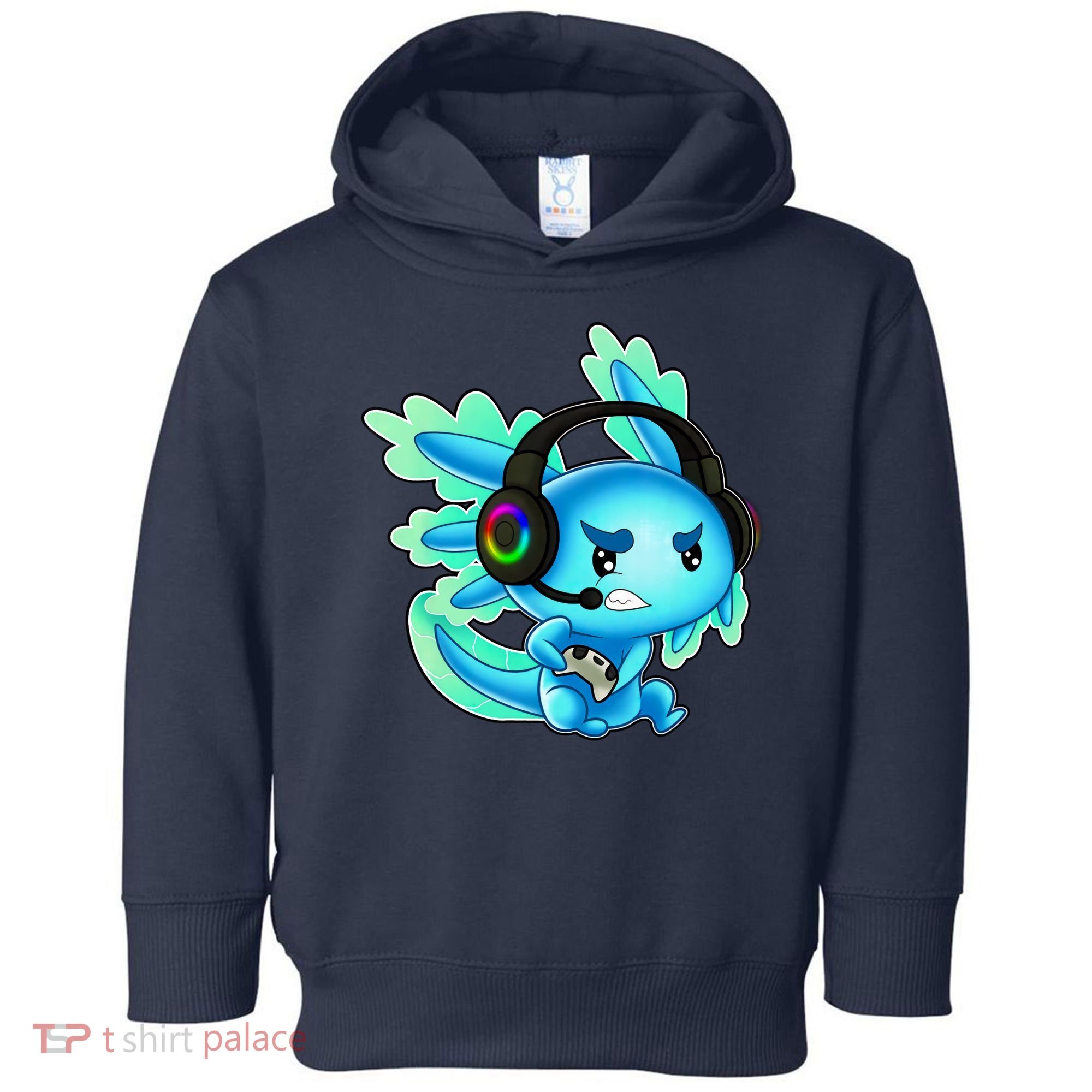 Gaming Axolotl Ambystoma Mexicanum Mexican Walking Fish Toddler Hoodie