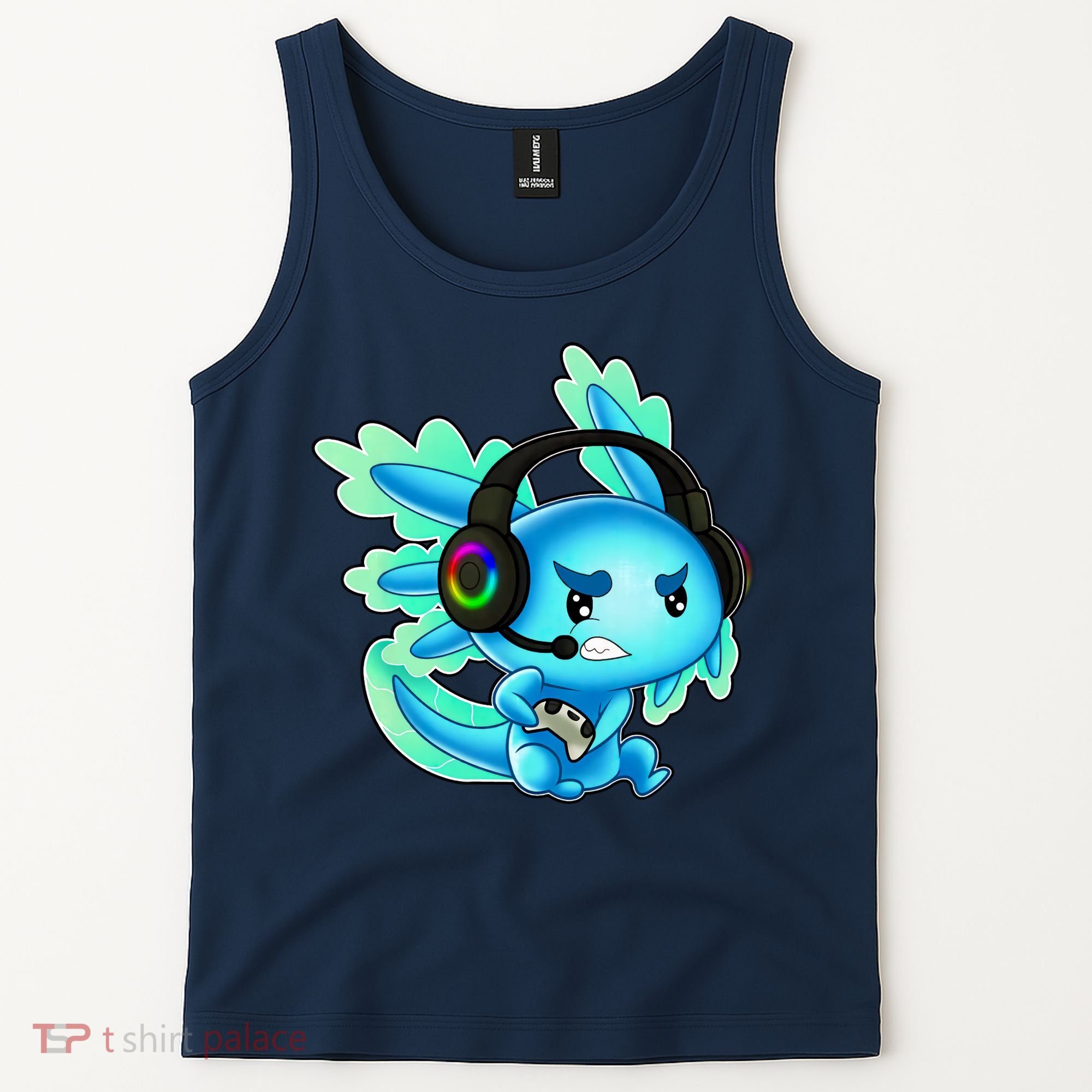 Gaming Axolotl Ambystoma Mexicanum Mexican Walking Fish Tank Top