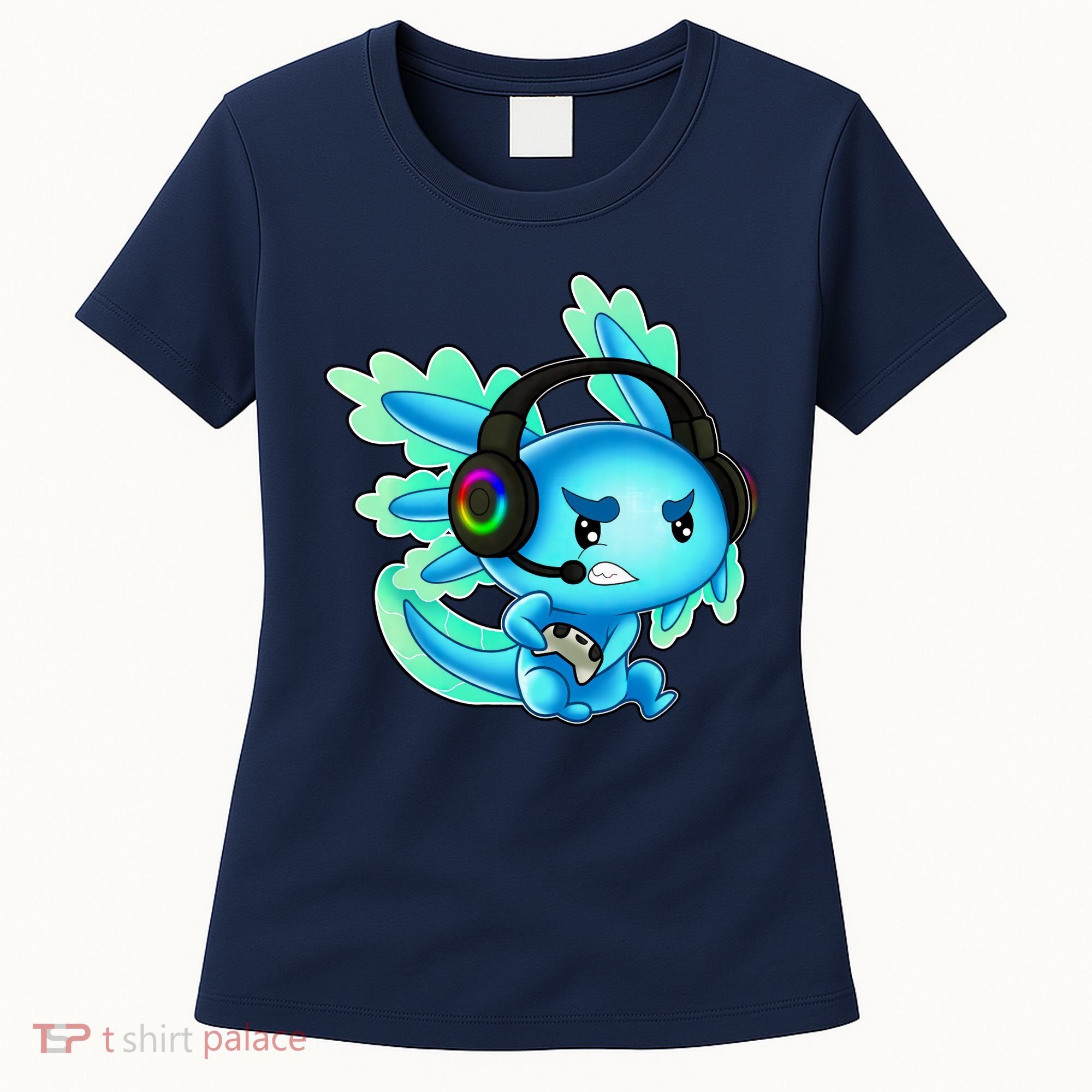 Gaming Axolotl Ambystoma Mexicanum Mexican Walking Fish Women's T-Shirt