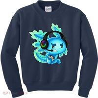 Gaming Axolotl Ambystoma Mexicanum Mexican Walking Fish Kids Sweatshirt thumb 0