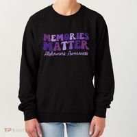Groovy AlzheimerS Awareness Pride Women's Sweatshirt thumb 0