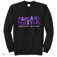 Groovy AlzheimerS Awareness Pride Sweatshirt thumb 0