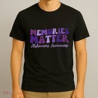Groovy AlzheimerS Awareness Pride T-Shirt thumb 3