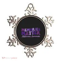 Groovy AlzheimerS Awareness Pride Ornament thumb 0
