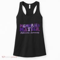Groovy AlzheimerS Awareness Pride Women's Tank Top thumb 0