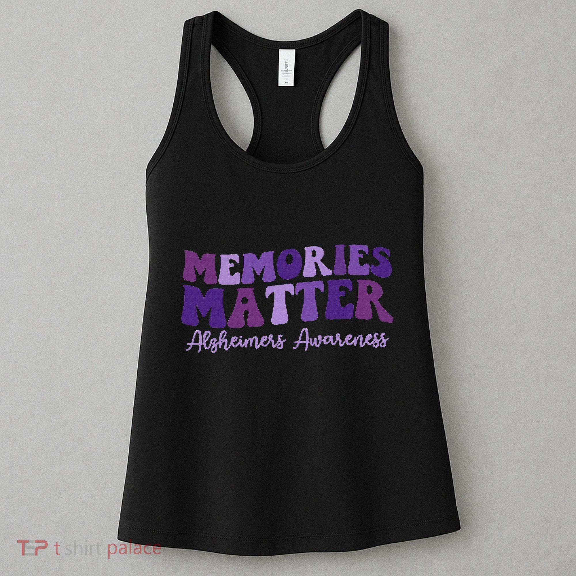 Groovy AlzheimerS Awareness Pride Women's Tank Top