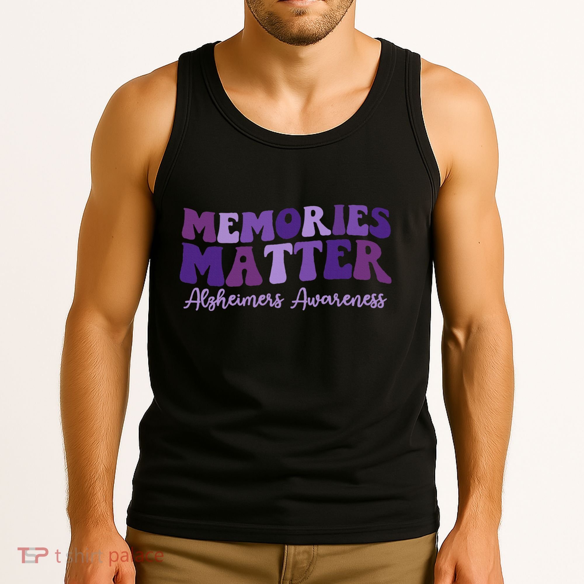 Groovy AlzheimerS Awareness Pride Tank Top