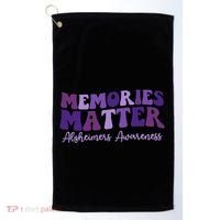 Groovy AlzheimerS Awareness Pride Golf Towel thumb 0