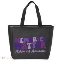 Groovy AlzheimerS Awareness Pride Tote Bag thumb 0