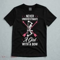 Girl Archer Archery Bowwomen Bow Bowhunter Toxophilite Arrow T-Shirt thumb 5