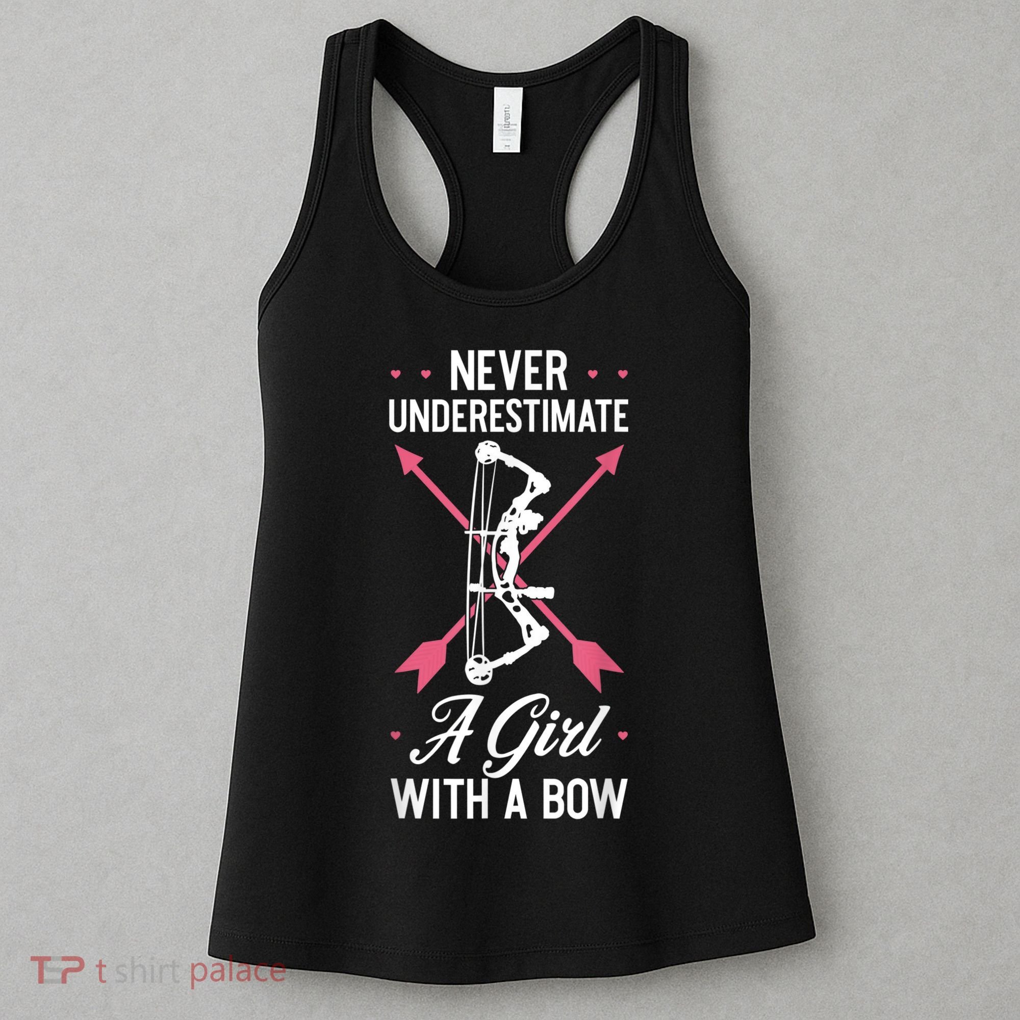 Girl Archer Archery Bowwomen Bow Bowhunter Toxophilite Arrow Women's Tank Top
