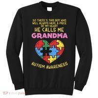 Grandma Autism Awareness Austistic  Piece My Heart Sweatshirt thumb 0