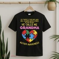Grandma Autism Awareness Austistic  Piece My Heart T-Shirt thumb 2