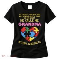 Grandma Autism Awareness Austistic  Piece My Heart Women's T-Shirt thumb 0