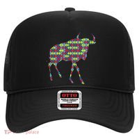 Gnu Autism Awareness Wildebeest Puzzle Day Mom Gift Hat thumb 0