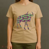 Gnu Autism Awareness Wildebeest Puzzle Day Mom Gift T-Shirt thumb 4
