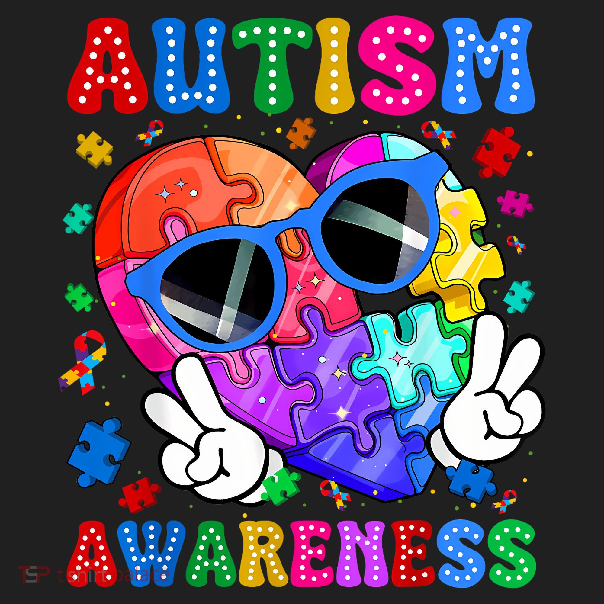 Groovy Autism Awareness  Autistic Autism Women's Sweatshirt