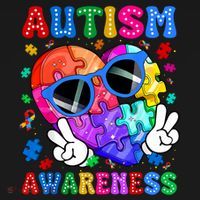 Groovy Autism Awareness  Autistic Autism Toddler Hoodie thumb 2