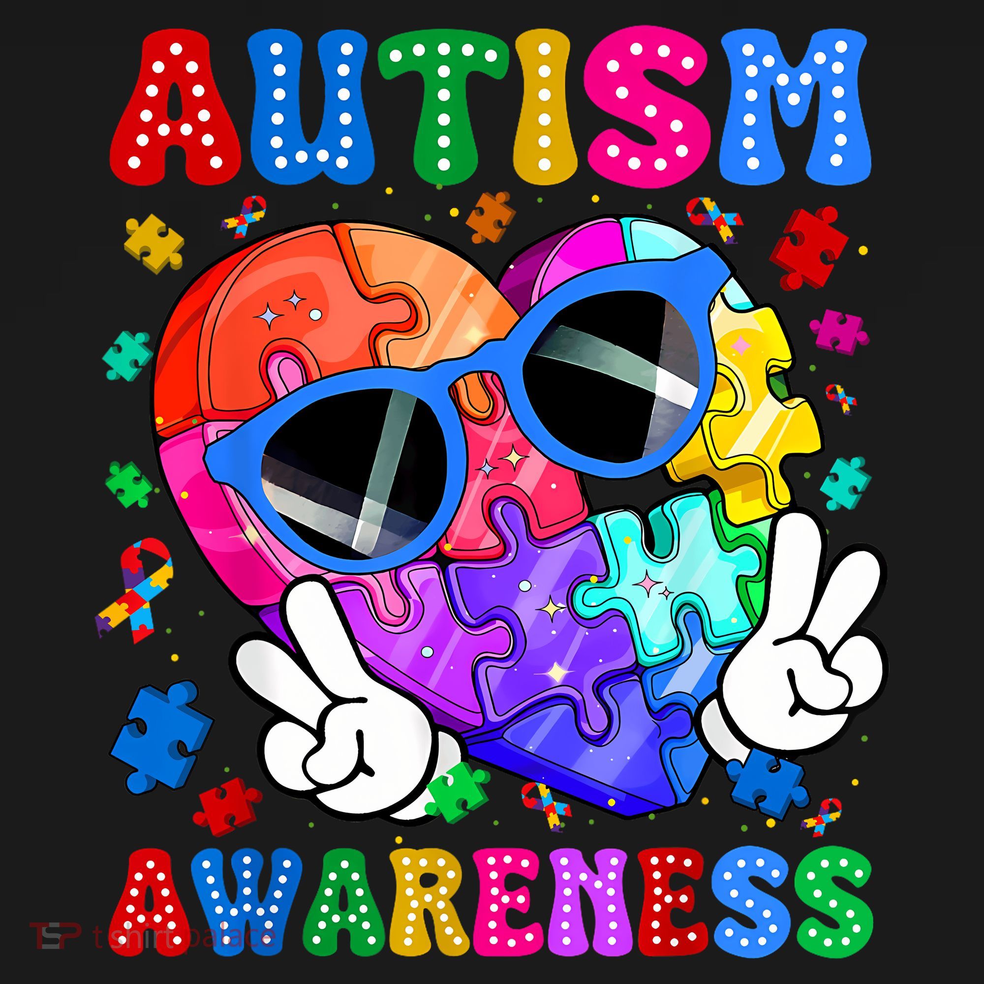 Groovy Autism Awareness  Autistic Autism Toddler Hoodie