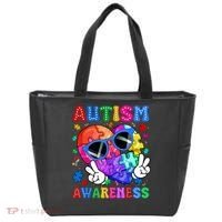 Groovy Autism Awareness  Autistic Autism Tote Bag thumb 0