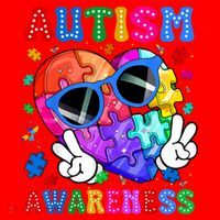 Groovy Autism Awareness  Autistic Autism Santa Hat thumb 1