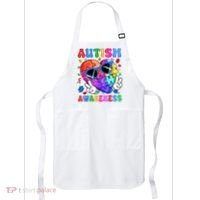 Groovy Autism Awareness  Autistic Autism Apron thumb 0