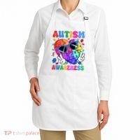Groovy Autism Awareness  Autistic Autism Apron thumb 2
