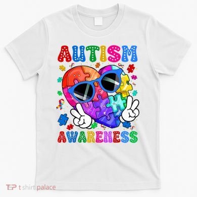 Groovy Autism Awareness  Autistic Autism T-Shirt