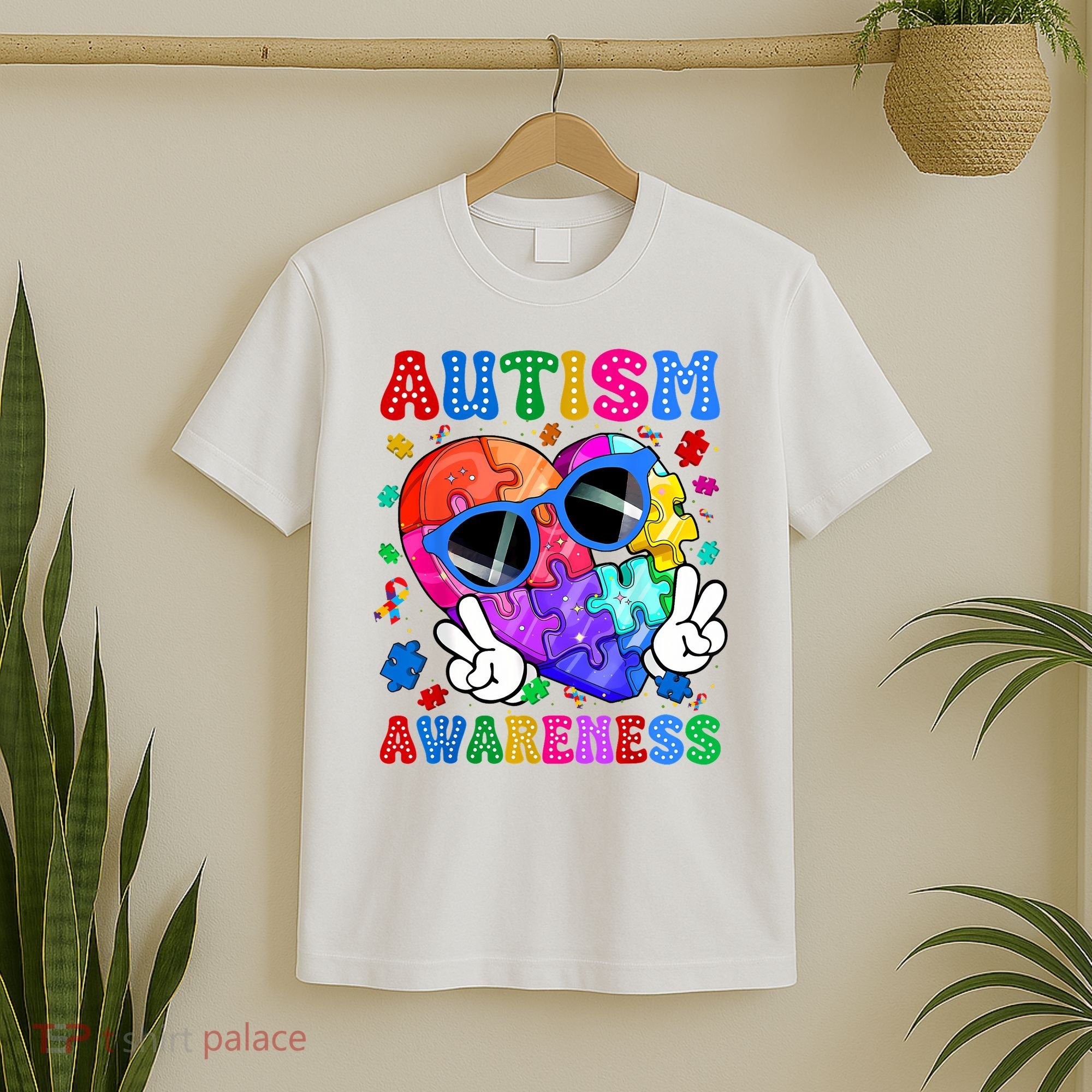 Groovy Autism Awareness  Autistic Autism T-Shirt