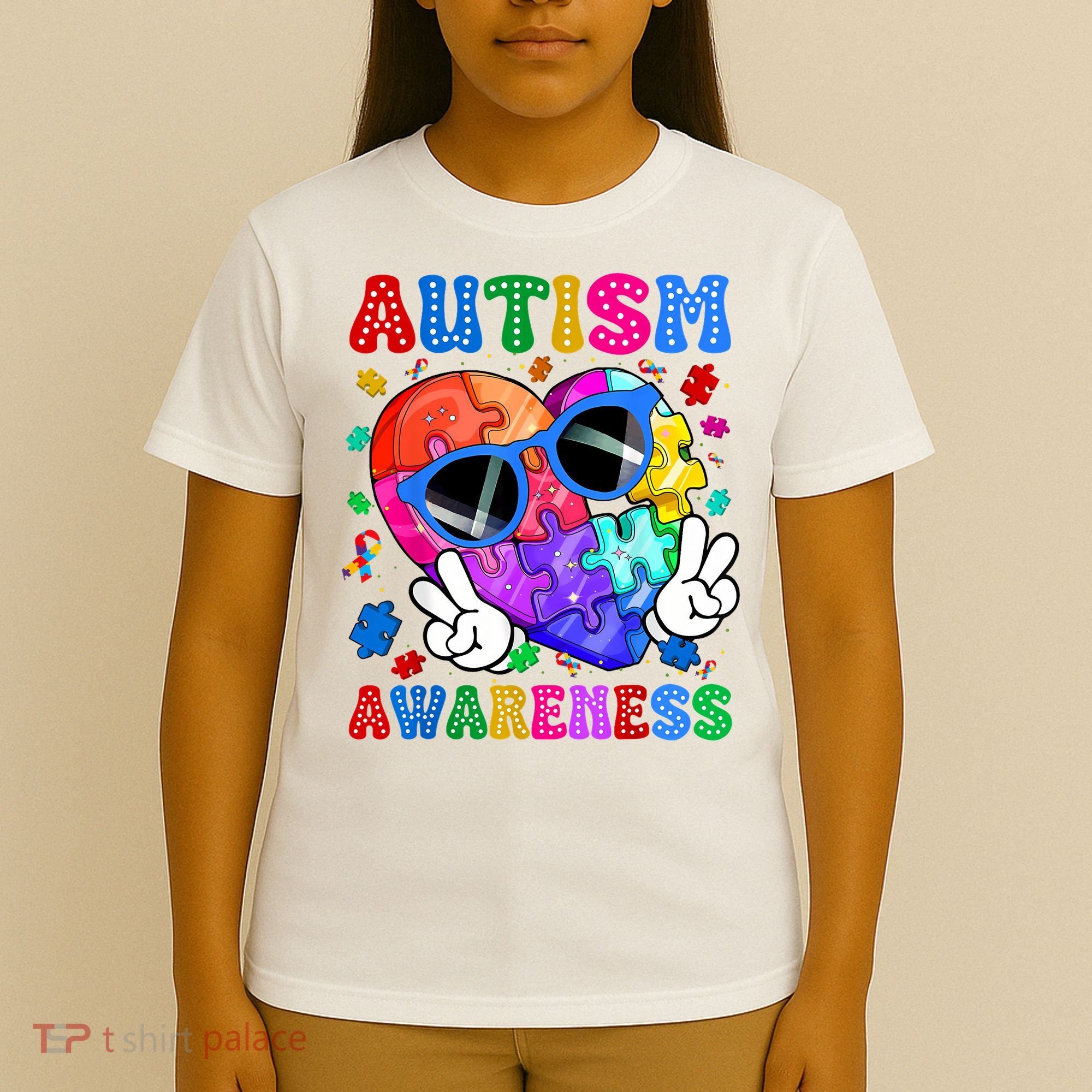 Groovy Autism Awareness  Autistic Autism T-Shirt