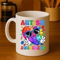 Groovy Autism Awareness  Autistic Autism Coffee Mug thumb 4