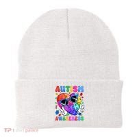 Groovy Autism Awareness  Autistic Autism Beanie thumb 0