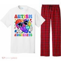 Groovy Autism Awareness  Autistic Autism Pajama Set thumb 0