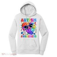 Groovy Autism Awareness  Autistic Autism Women's Hoodie thumb 0