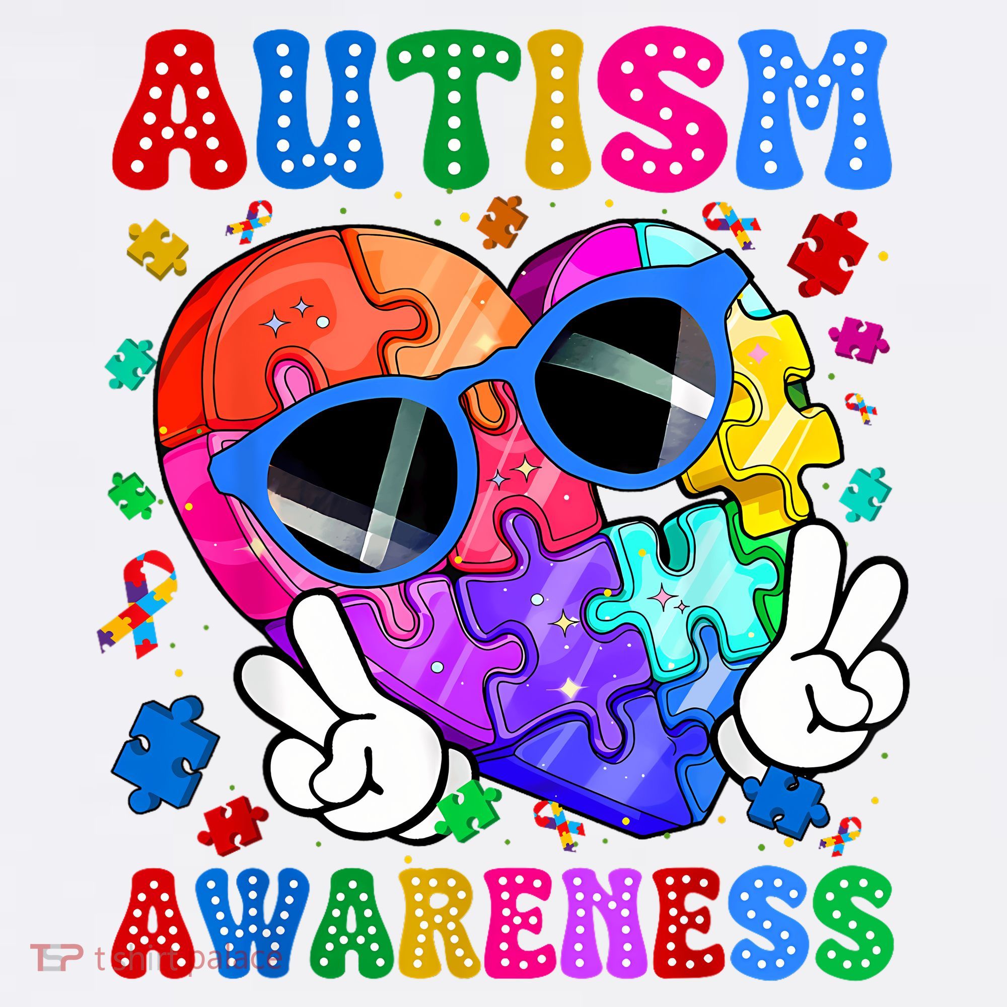 Groovy Autism Awareness  Autistic Autism Women's Hoodie