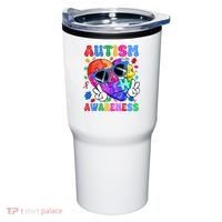 Groovy Autism Awareness  Autistic Autism Tumbler thumb 0