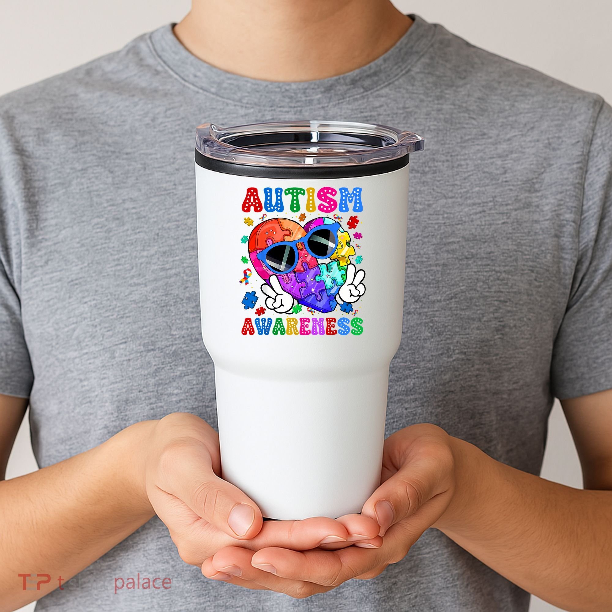 Groovy Autism Awareness  Autistic Autism Tumbler