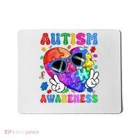Groovy Autism Awareness  Autistic Autism Mousepad thumb 0