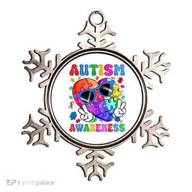 Groovy Autism Awareness  Autistic Autism Ornament