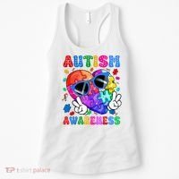 Groovy Autism Awareness  Autistic Autism Women's Tank Top thumb 0