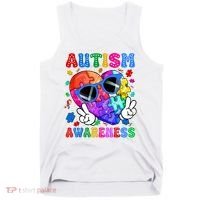 Groovy Autism Awareness  Autistic Autism Tank Top thumb 0