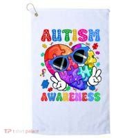 Groovy Autism Awareness  Autistic Autism Golf Towel thumb 0