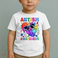 Groovy Autism Awareness  Autistic Autism Toddler T-Shirt thumb 2