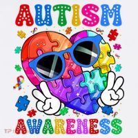 Groovy Autism Awareness  Autistic Autism Visor thumb 3