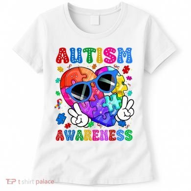 Groovy Autism Awareness  Autistic Autism Women's T-Shirt