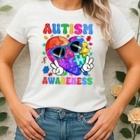 Groovy Autism Awareness  Autistic Autism Women's T-Shirt thumb 2