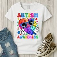 Groovy Autism Awareness  Autistic Autism Women's T-Shirt thumb 3